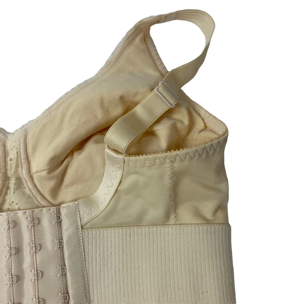 Jodee Nude Cream Surgical Mastectomy Bra Extra Wide 32C NWT